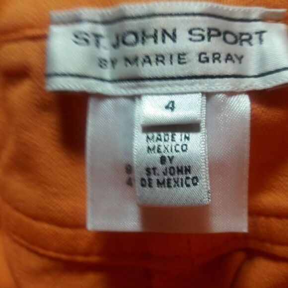 St. John by Marie Gray Jeans Size 4 Orange Pants Color Jeans Pants - Picture 7 of 8